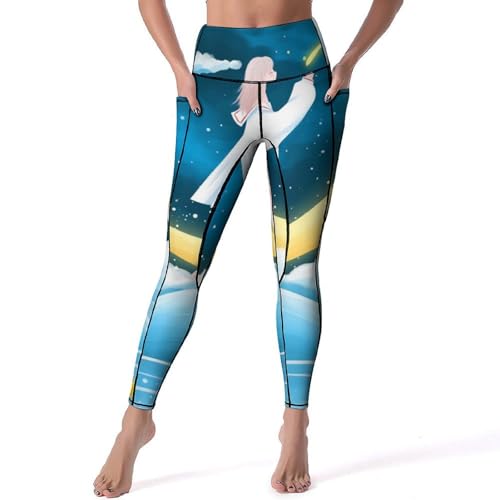 Legging yoga Anime Girl : le pantalon de sport femme idéal du studio de fitness au jogging