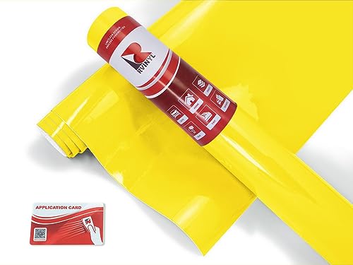 ORACAL 651 Brimstone Yellow 025 Intermediate Calendered Film 2ft x 4ft Vinyl Film Sheet Roll - for Cricut, Silhouette Cameo, Craft and Sign Cutters