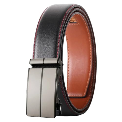 Blue Leather Leather Belt For Men Handcrafted Sliding Ratchet Belt Ply36-24850-S13 115CM