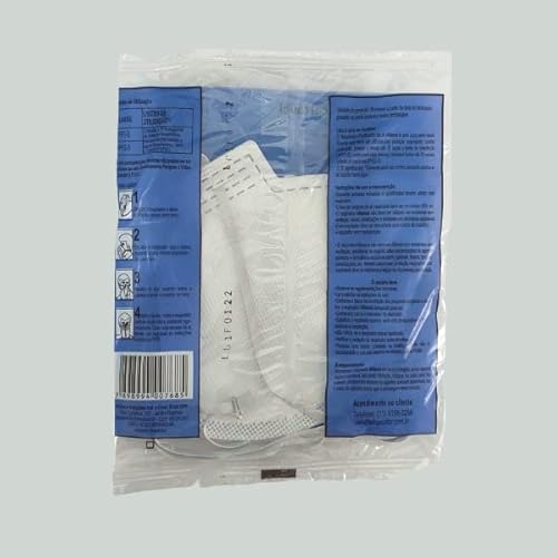 Máscara Proteção Respiratória - Respirador Descartável PFF2-S KN95 95 UAL 500 com ANVISA, INMETRO e