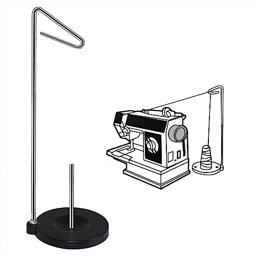 Yeqin Heavy Duty Metal Base Single Thread Stand Universal Single Cone And Spool Adjustable Thread Stand For Sewing And Embroidery Machines (27449M) #TOP4