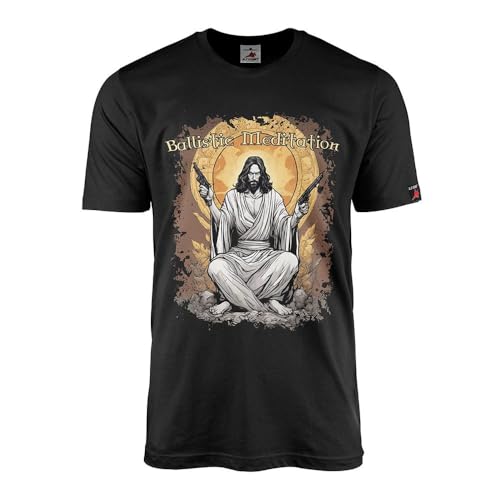 T-shirt de méditation balistique Jésus pour éviter les tenues de Noël ennuyeuses