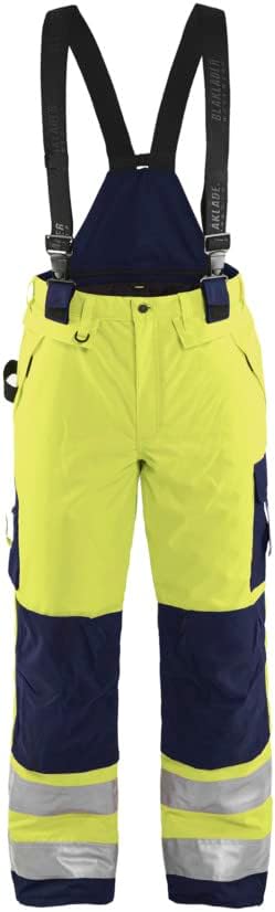 Blakläder 188519773389C152 Size C152 Cl.3 "High Vis" Winter Overall - Yellow/Navy Blue
