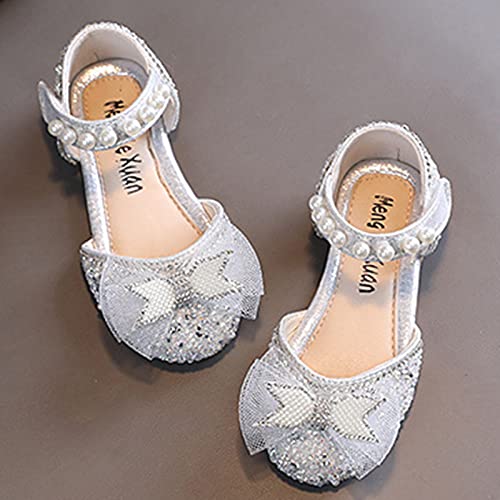 Fashion Spring And Summer Girls Sandals Party Dress Dance Show Princess Shoes Mesh Bowknot Pearl Cute Toddler Girl Shoes4