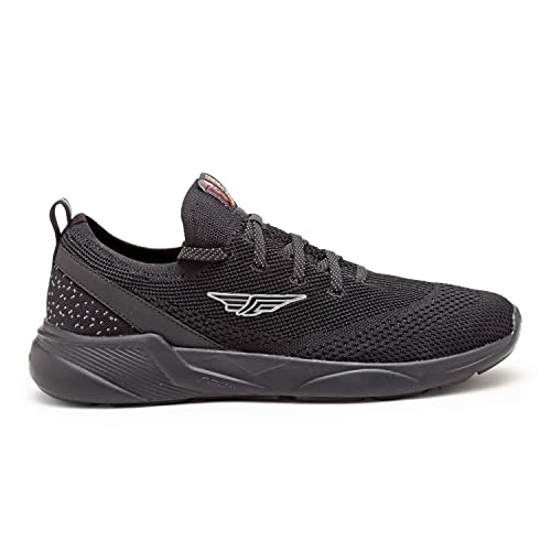 Image of Red Tape Men Black Walking Shoes