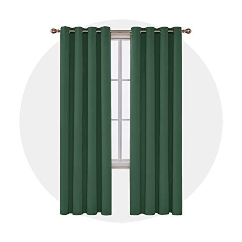 Image of Deconovo Blackout Curtain for Living Room 84 Inches Long, Door Curtain