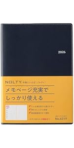 Amazon.co.jp: 能率 NOLTY 手帳 2026年 A5 ウィークリー エクリ3