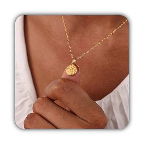 Collier mini volleyball argent Hongyu idée cadeau de remise de diplôme
