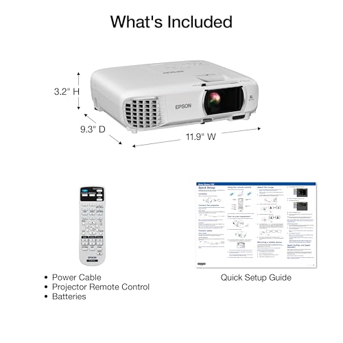 Epson Home Cinema 1100 3-Chip 3LCD 1080p Home Theater Projector - image 9