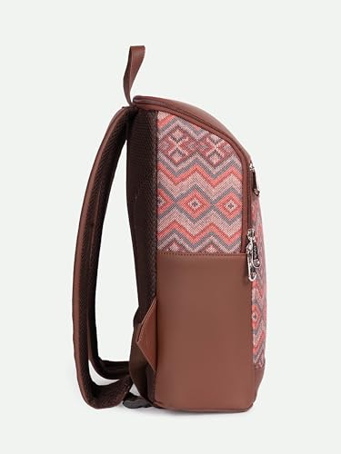 Image of ZOUK Amalia Unisex Vegan Leather Laptop Backpack (Large) | Stylish Office & Travel Backpack for Men & Women | Fits 15-inch Laptop |