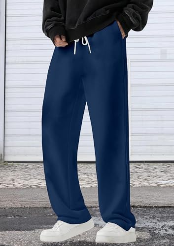 Image of FTX Men Solid Baggy Fit Blue Track Pant (863 4) S