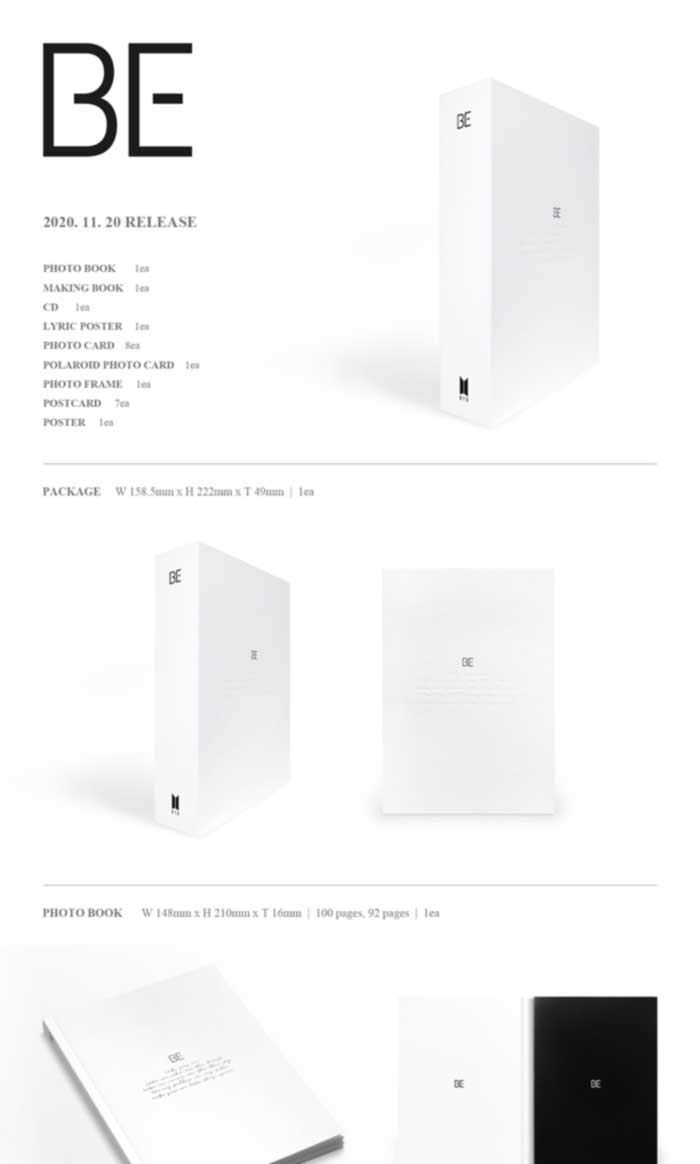 BTS アルバム 写真とポスター付き Amazon.com: BTS BE Deluxe Edition Album CD+1p Poster On Pack