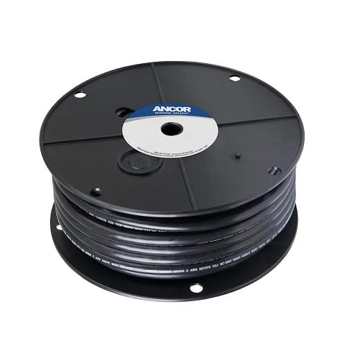 Ancor 114005 2 Ga Black Tinned 50 Ft