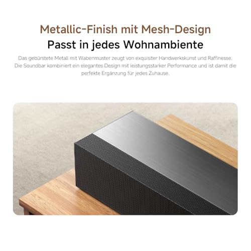 XIAOMI Soundbar Pro 2.0, TV-Soundbar mit 4 Lautsprechern, satter Bass mit integriertem Woofer, 2.0-Kanal, unterstützt Dolby Audio™, HDMI ARC/Optisch/Bluetooth, Fernbedienung – Bild 8
