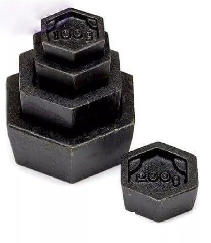 MAAN SOLUTIONS Manual Multipurpose Weights Balance for Shop, Hexagonal Cast Iron Measuring Weights Manual Weights BLACK MULTI SIZES PACK OF- (FULL SET:. 50g, 100g, 200g, 500g, 1000g 5 PCS)-image-12