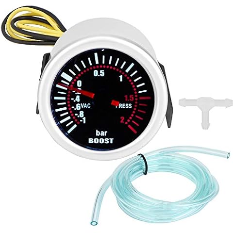 Indicador de Presión de Refuerzo de 2" LED Digital Turbo Boost PSI Akozon Cover