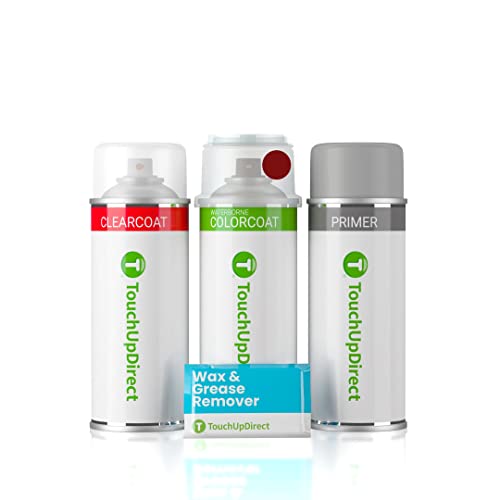 TouchUpDirect 3R3 Barcelona Red Pearl for Toyota Exact Match Touch Up Paint Aerosol - Preferred Package