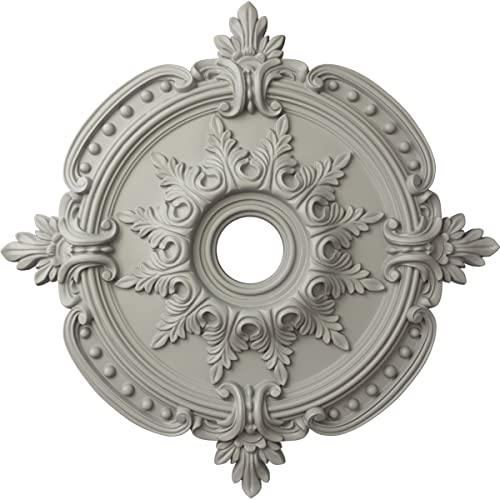 Image of 28 3 /8 inchOD x 3 3 /4 inchID x 1 5 /8 inchP Benson Classic Ceiling Medallion (Fits Canopies up to 6 1 /2 inch), Hand-Painted Pot of Cream