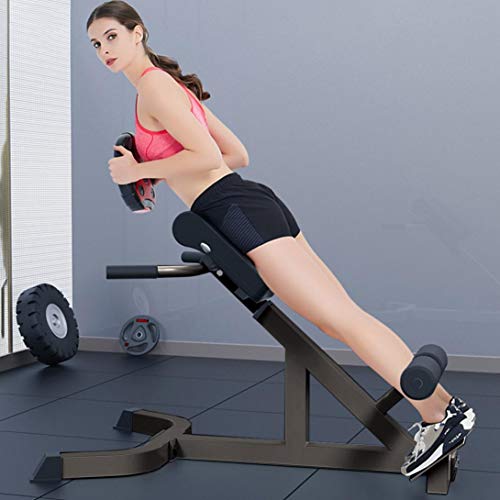 45 Degree Back Hyper Extension Bench/Roman chair Adjustable Height Trainer Back Machine for Young Fit Man Fitness Women doing Core Exercise at Home Gym