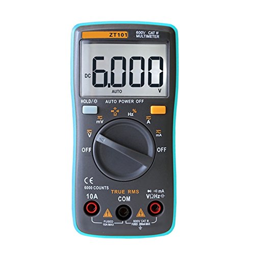 Ohm portable au mètre pour résoudre pannes électriques voltmètre 6000 comptes LCD