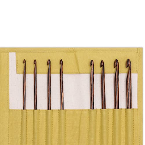 Prym 223811 Tunisian Crochet Hooks Set Natural Mustard 3.5-8, 3.5-8 mm - Image 3