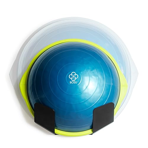 Fitness Unterstützung Kompatibel Mit Bosu Ball Wandhalterung Home Gym Balance Training Workout Pilates Zubehör (Schwarz, 1 Stück)