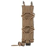 Pistol Magazine Pouch, Adjustable Tactical Pistol Magazine Holster Rapid Response Molle System for E