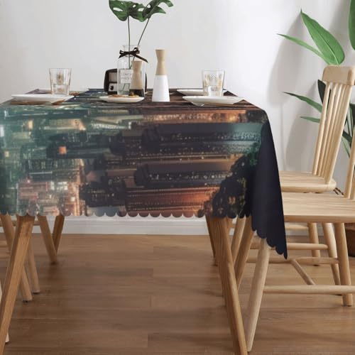 Nappe imperméable et anti-tache en polyester lavable pour réception
