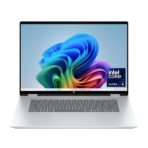 HP OmniBook 7 Flip 16 inch 2-in-1 Next Gen AI PC, 2K Touchscreen Display, Intel Core Ultra 5 226V, 16 GB RAM, 512 GB SSD, Intel Arc 130V GPU, Windows 11 Home, Copilot+ PC, Glacier Silver, 16-au0000nr