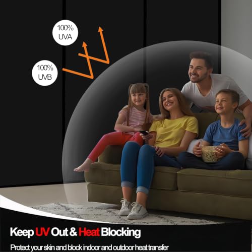 ZHMRROAD Blackout Window Film Total Light Blocking 17.5 x 78.7 inches - image 4