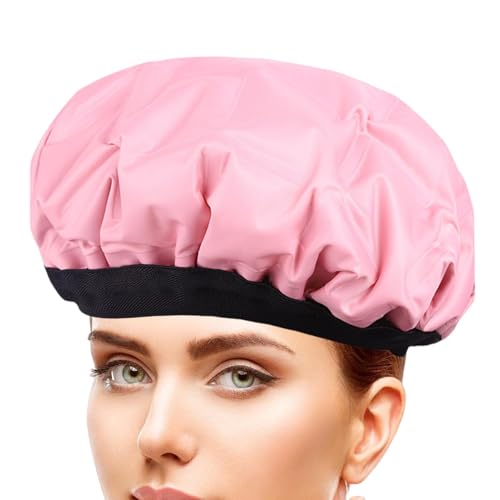 Bonnet chauffant micro-ondes pour soin capillaire naturel et bain d'huile
