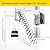 10 Steps Retractable Loft Foldable Ladder, Extra Wider 4in, Stairs Pull Down System for Height 8.2ft, Wall-Mounted Collapsible Ladder, Attic Stairs with 2 Handrails, 660lb Capacit (10 Steps)