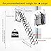 10 Steps Retractable Loft Foldable Ladder, Extra Wider 4in, Stairs Pull Down System for Height 8.2ft, Wall-Mounted Collapsible Ladder, Attic Stairs with 2 Handrails, 660lb Capacit (10 Steps)