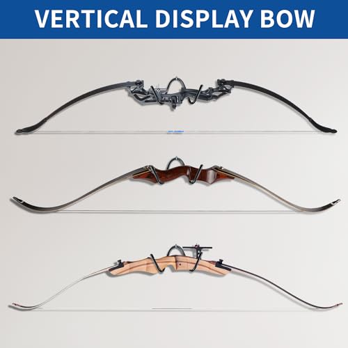 image for Kesywale Bow Hanger Display Flexible Archery Rack Bow Wall Mount Holde