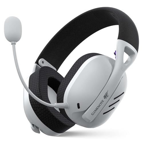 Havit Fone de Ouvido Headset Gamer Fuxi-H3 White Black, Com Fio e Sem Fio, Wireless 2,4GHz, Bluetooth, Cabo USB-C, Cabo 3,5mm. Surround, Baixa Latência, Quad-Mode