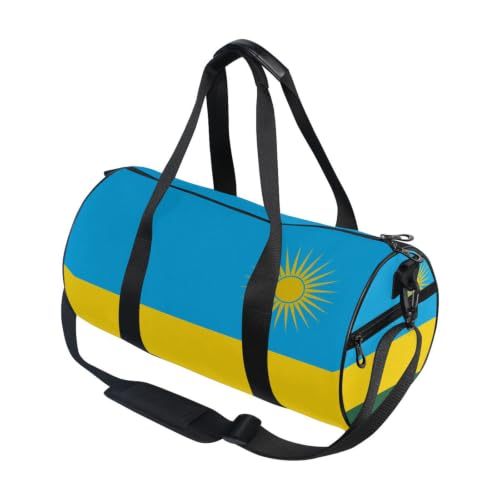 Bolsa de gimnasio ligera con bolsillo interior y diseño de Ruanda