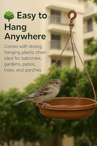 Image of Bird Water Feeder and Hanging Feeder for Small Cage Birds Like Love Birds and Finches