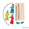 Fun Express Fishers of Men Bible Craft Kit for Kids - Makes 12 Foam Christian Crafts for Sunday School Supplies, VBS Crafts, Religious Party Favors & Church Activities | Faith Based Gifts for Children #1