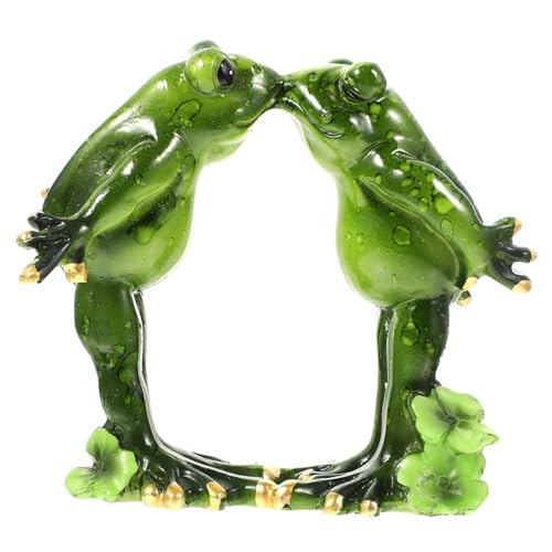 iplusmile Figurilla de Rana de Resina Decorativa para Jardín y Escritorio Estatua Resistente y Colorida Adorno Animal para Hogar y Oficina Regalo para Ocasiones Especiales