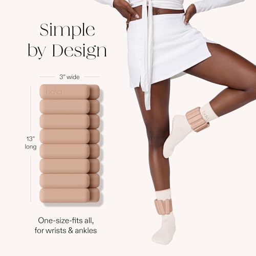 Image of Bala Bangles Wrist & Ankle Weights for Women & Men - Adjustable Weighted Bands - Soft Silicone Arm & Leg Weights for Pilates, Yoga, Walking, Barre, Home Workout & Strength Training Exercise