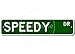 Produktbild Speedy Street Blechschild Retro Metallschild Schilder Poster Metall Türschilder Schild Zuhause lustig Hof Cafe Pub Büro Plätze Toilette Geschenk