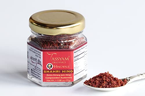 TASSYAM hingwale extra stark shahri hing 25g Flasche | handgehämmert & natürlich | jain hing Cover