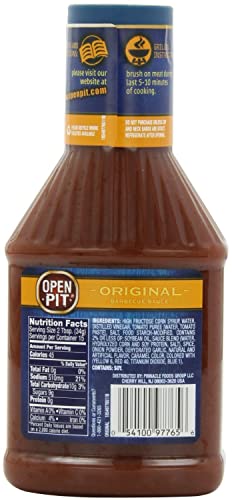 Open Pit Barbecue Sauce Original 18 Oz - 4 Pack #TOP1