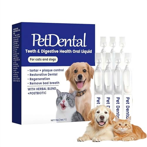 Pet Dental & Digestive Health Oral Liquid,2026 New Dental Water Additive for Dogs and Cats,Clean Teeth, Healthy Gums & Fresh Breath, for Sensitive Daily Home Routine Indoor Outdoor Pets Kittens