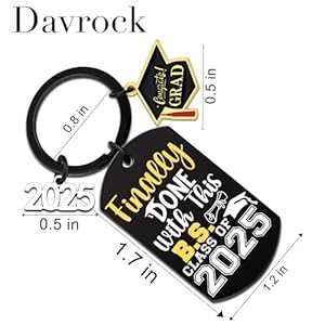 Class of 2025 graduation decorations college graduation gifts for him her women senior 2025 keychain for daughter son phd high school graduation decorations masters degree preschool  urban country home decor