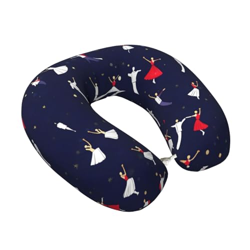 Almohada de cuello con espuma viscoelástica patrón baile miniatura 2