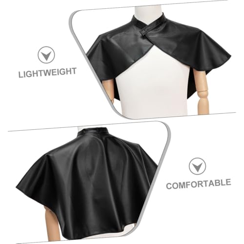 Capa impermeable para teñir cabello 2 piezas negra para salón miniatura 7