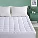 Cal King Mattress Pad - Pillow Top Fitted Mattress Pad Cover (Deep Pocket 8"-21"), 300TC Down Alternative Quilted Mattress Topper