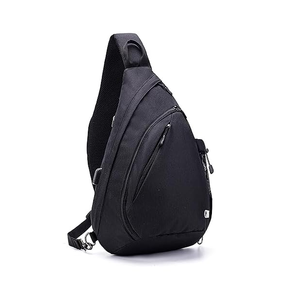 Water-Proof-Sling-bagCrossbody-BackpackShoulder-Bag-with-USB-Charging-Port-for-Travel-Hiking-Cycling-Camping TurnWay Water-Proof Sling bag/Crossbody Backpack/Shoulder Bag with USB Charging Port for Travel, Hiking, Cycling, Camping