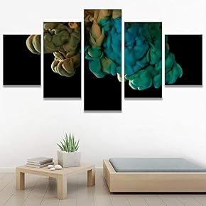 SIGNWIN 5 Panel Canvas Wall Art Modern Art...